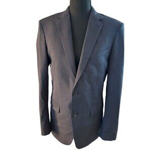Theory‎ Wool Blend Blazer Suit Two Button Vented Lined Navy Blue Women Size 38 R